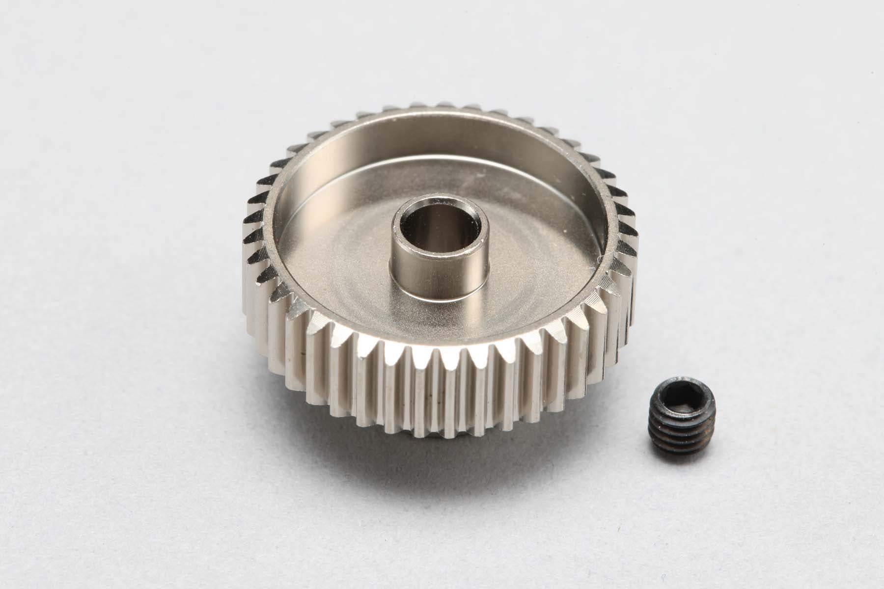 Hard Coated Aluminum Pinion Gear - 64P - 22T 23T 24T 25T 26T 27T 28T 29T 30T 31T 32T 33T 34T 35T 36T 37T 40T 41T 42T 43T 44T 45T 46T 47T 48T 50T [Yokomo] PG-64(22-50A)