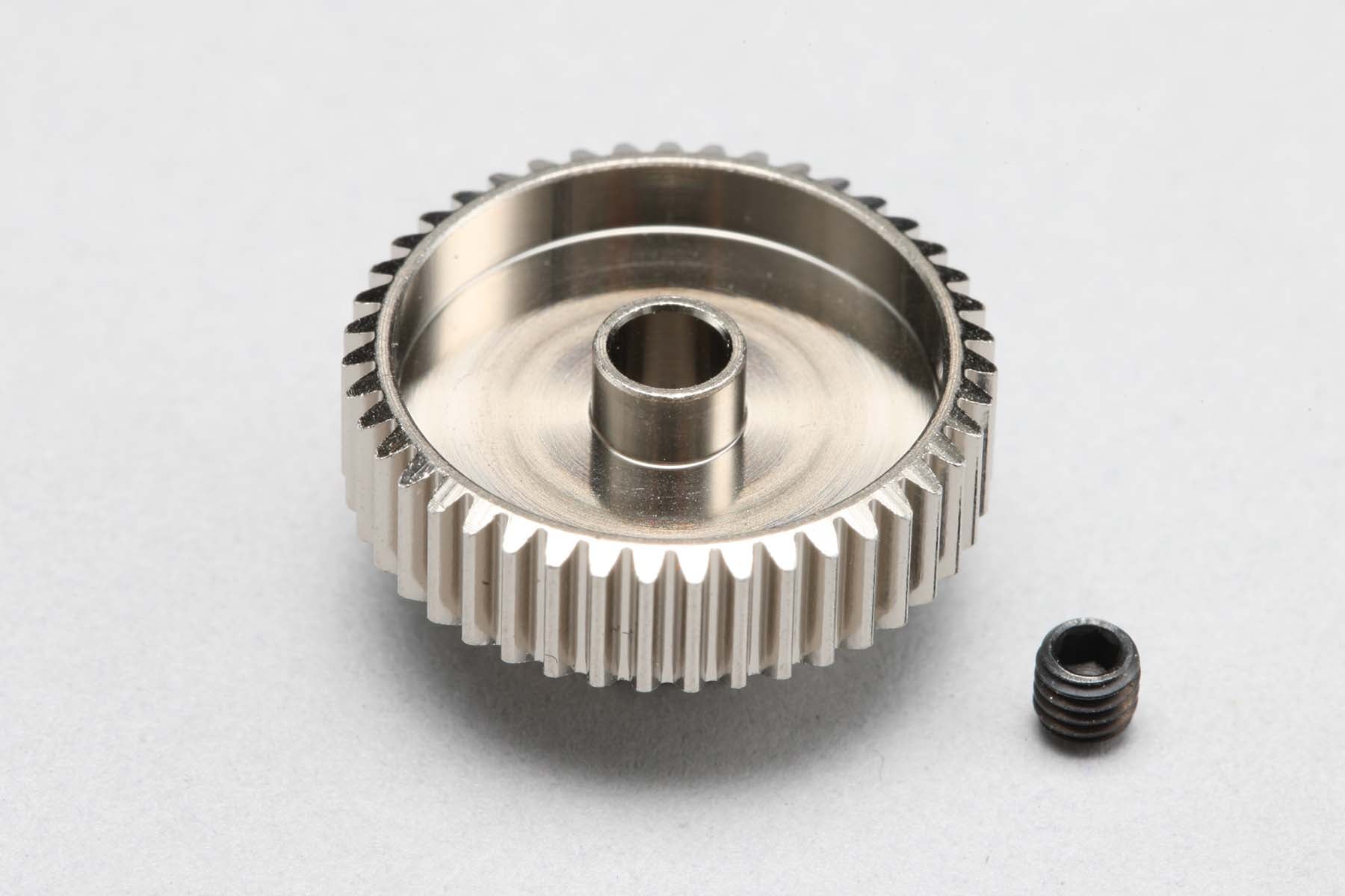 Hard Coated Aluminum Pinion Gear - 64P - 22T 23T 24T 25T 26T 27T 28T 29T 30T 31T 32T 33T 34T 35T 36T 37T 40T 41T 42T 43T 44T 45T 46T 47T 48T 50T [Yokomo] PG-64(22-50A)
