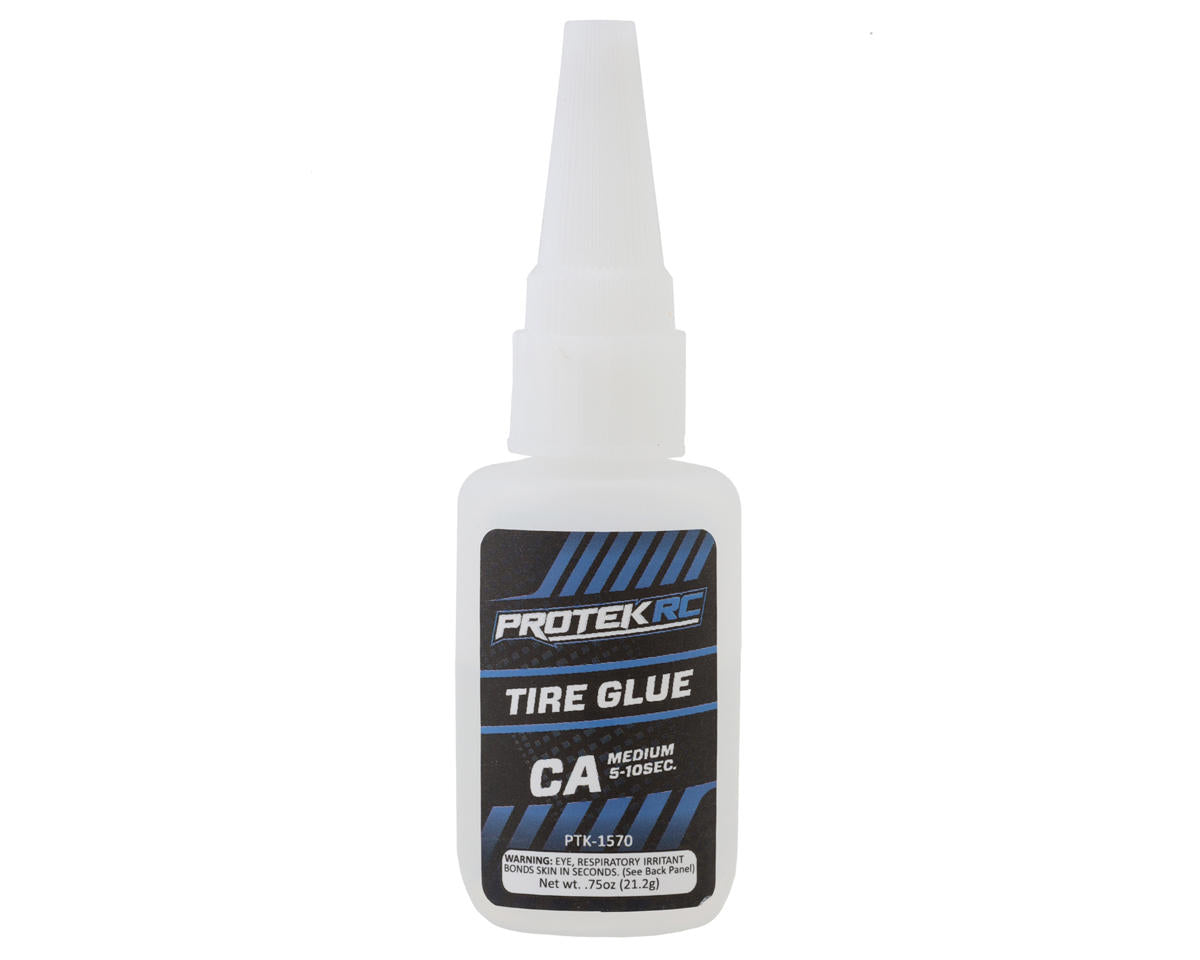 RC CA Tire Glue w/Glue Tip (Medium) (0.75oz) - 5-10 Sec [ProTek] PTK-1570