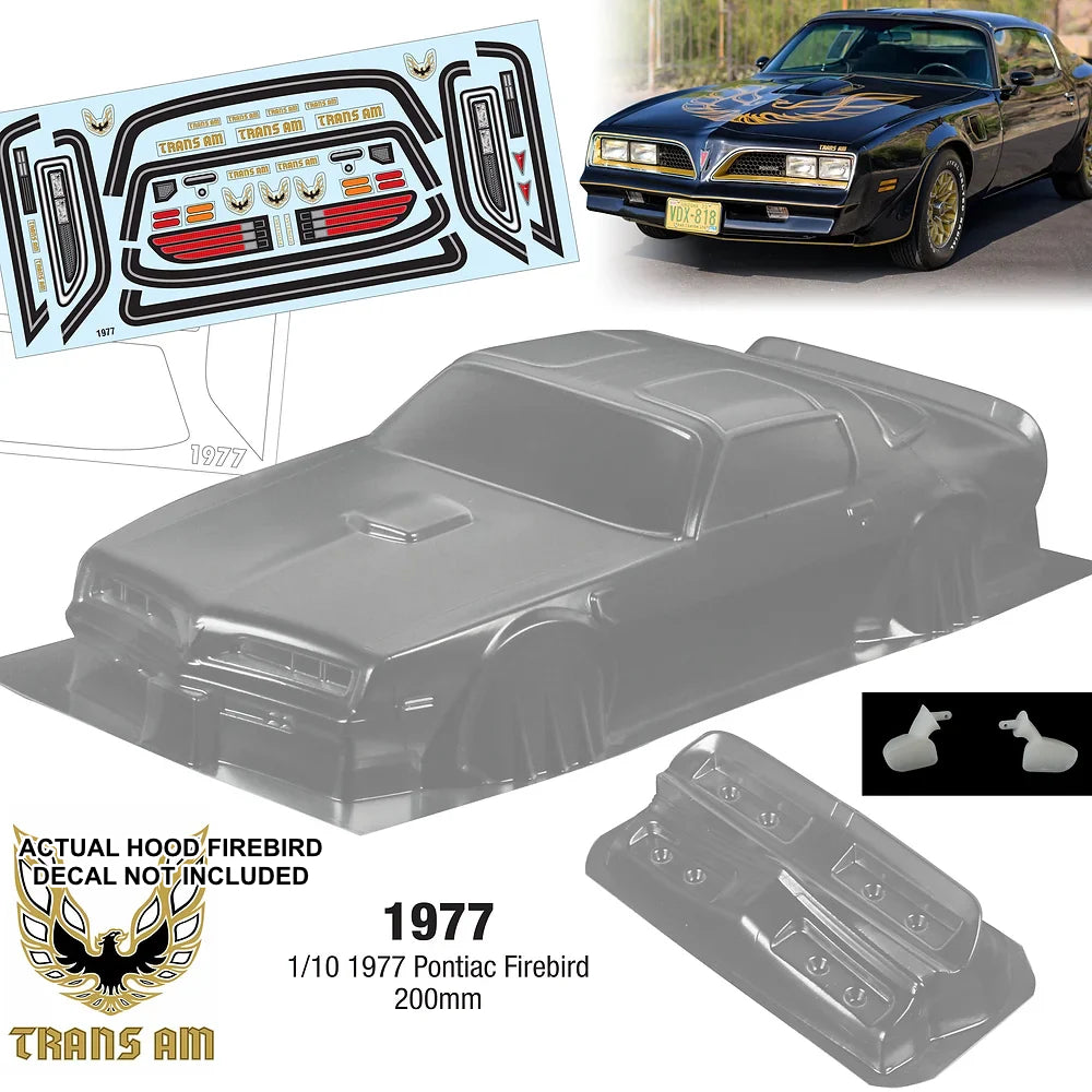 Pontiac Firebird 1977 1-10 Body Shell [Quality RC] QRC-1977