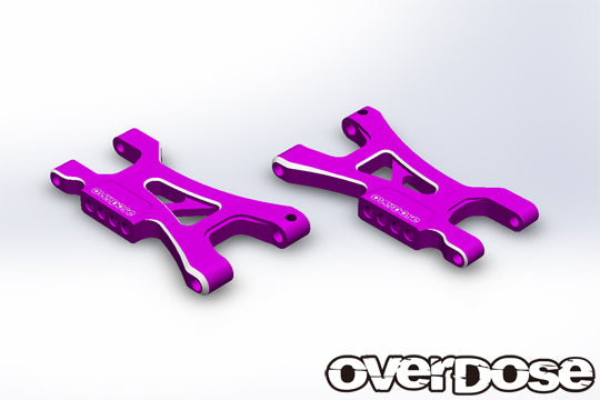 TYPE-2 ES Aluminum Lower Rear Arms (For GALM series) RED PURPLE BLACK [Overdose] OD3846 OD3845 OD3844