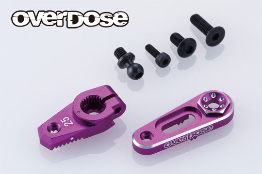 JT Aluminum Direct Servo Horn Type-2 (Futaba 25T) GALM - BLACK PURPLE RED [OVERDOSE] OD3887 OD3888 OD3889