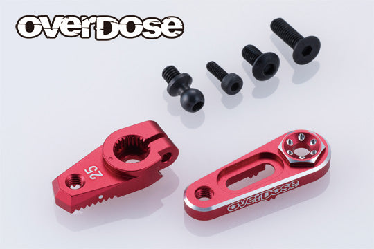 JT Aluminum Direct Servo Horn Type-2 (Futaba 25T) GALM - BLACK PURPLE RED [OVERDOSE] OD3887 OD3888 OD3889