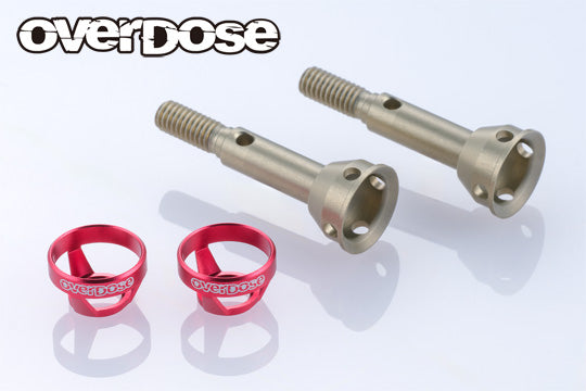 PREORDER: Light Weight Aluminum Rear Axle Shaft (For Galm ver2) (RED PURPLE BLACK) [Overdose] OD3982 OD3981 OD3980