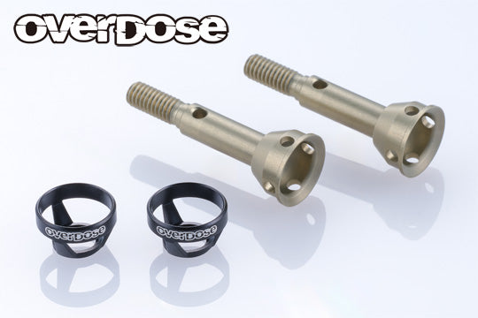 PREORDER: Light Weight Aluminum Rear Axle Shaft (For Galm ver2) (RED PURPLE BLACK) [Overdose] OD3982 OD3981 OD3980
