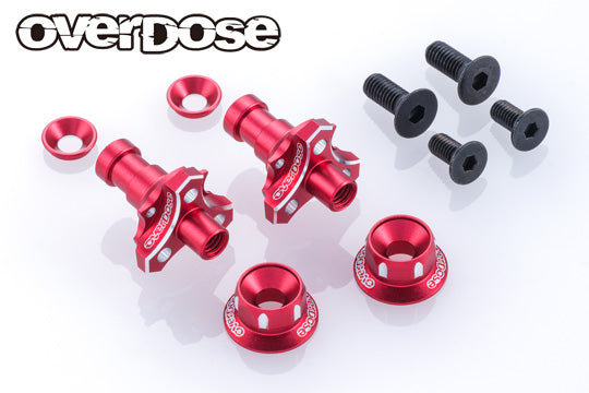 PREORDER: Aluminum One Piece Axle Shaft Type-2 (For OD/RWD) 7mm 5mm (RED PURPLE BLACK) [Overdose]