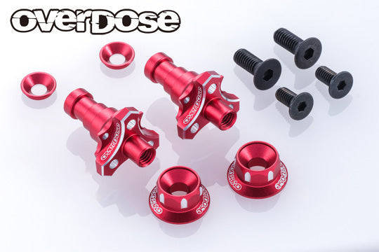 PREORDER: Aluminum One Piece Axle Shaft Type-2 (For OD/RWD) 7mm 5mm (RED PURPLE BLACK) [Overdose]