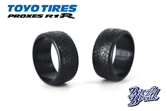 BUZZ BREAK TOYO TIRES PROXES R1R 26mm 30mm (2 PACK) HDPE Tires RCDC [Overdose] BB-RT-009