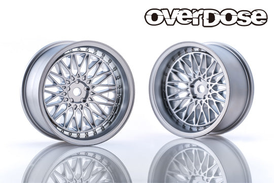 PREORDER: 326Power Yaba KING MESH - Matte Chrome - 7mm - 10mm - 1-10 Rims [Overdose] OD2028c OD2026c