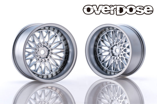 PREORDER: 326Power Yaba KING MESH - Matte Chrome - 7mm - 10mm - 1-10 Rims [Overdose] OD2028c OD2026c