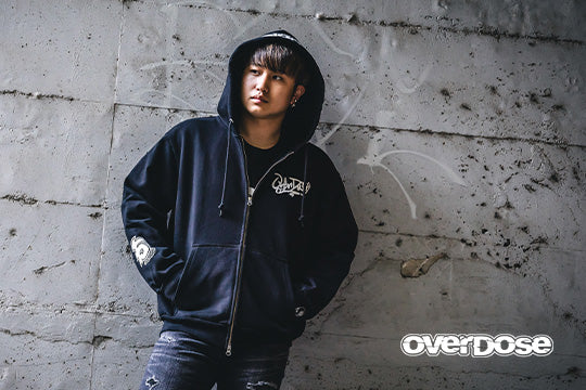 PREORDER: Limited Edition Weld 15th Anniversary Hoodie Zip Up Sweater OD15 Graffiti - Black - M L XL XXL XXXL [Overdose] ODW166-70