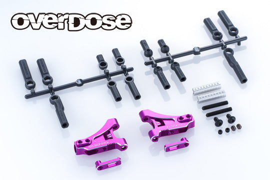 PREORDER: Adjustable Aluminum Front Suspension Arm Type-4 for GALM PURPLE RED BLACK [OVERDOSE] OD3964 OD3965 OD3966