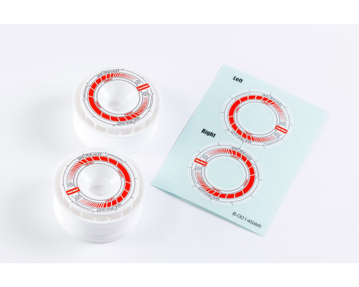 GA18 - Wheel Stickers Decals (for RW-GA18) Blue Black Red Pink Yellow White [Reve D]