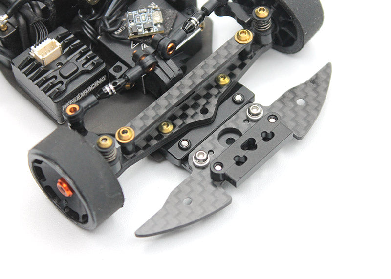 MF-1 Carbon Fiber Bumper and Aluminum Clip Set [Reflex Racing] RX566