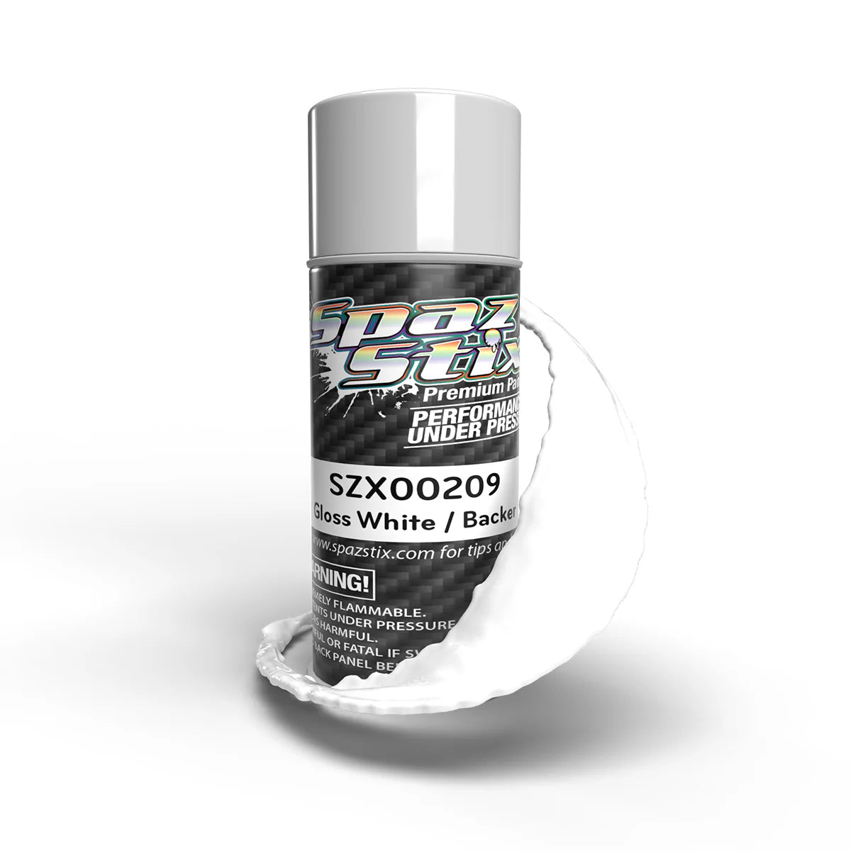 Solid White / Glow Backer - Polycarbonate Spray Paint [Spaz Stix] SZX00209