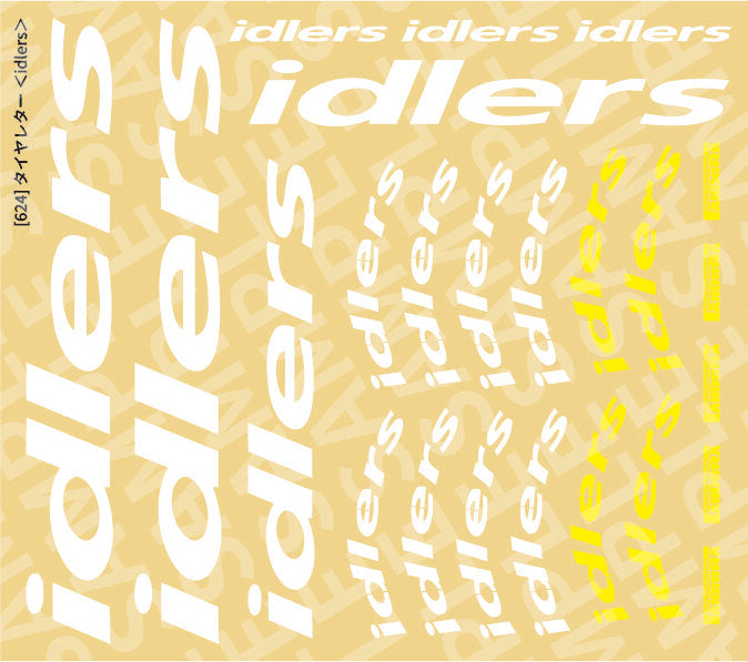 1-10 IDLERS STICKER DECALS - Tire Letters and Large Slaps [Pandora] VGP-624