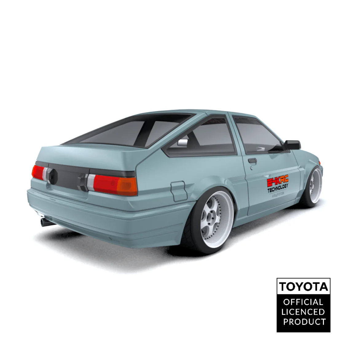 Toyota AE86 w J Run Wideboy 1-10 Drift Body Shell [24K] TAF14000 + GWN00003