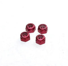 RED Aluminum 2mm Wheel Lock Nuts for MINI-Z [Marka Racing] MRK