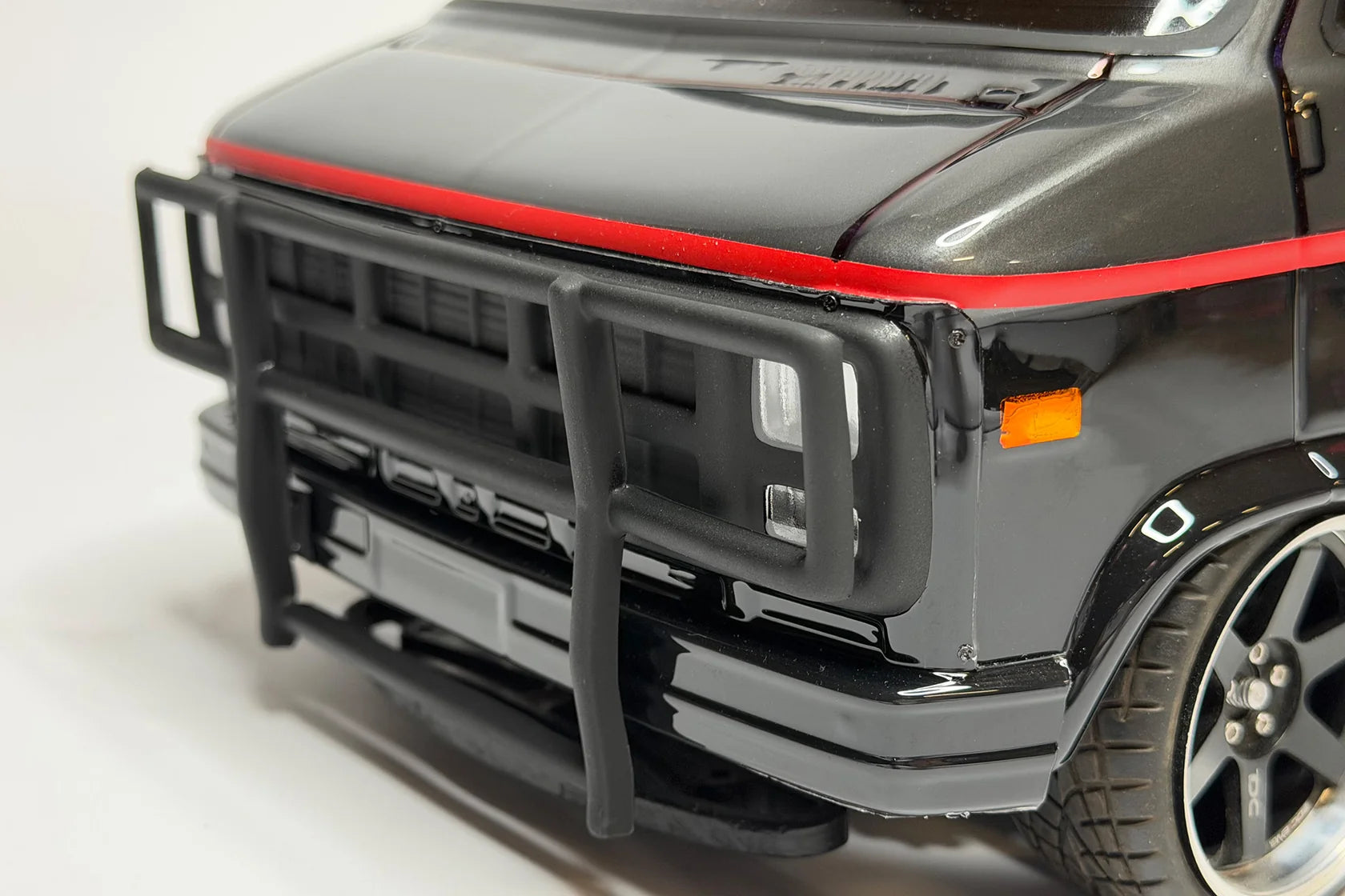 Rollbar Windshield and Rear Spoiler Wing Set for Vandura Van 1983 - A-Team Style [APlastics] AP-VKIT