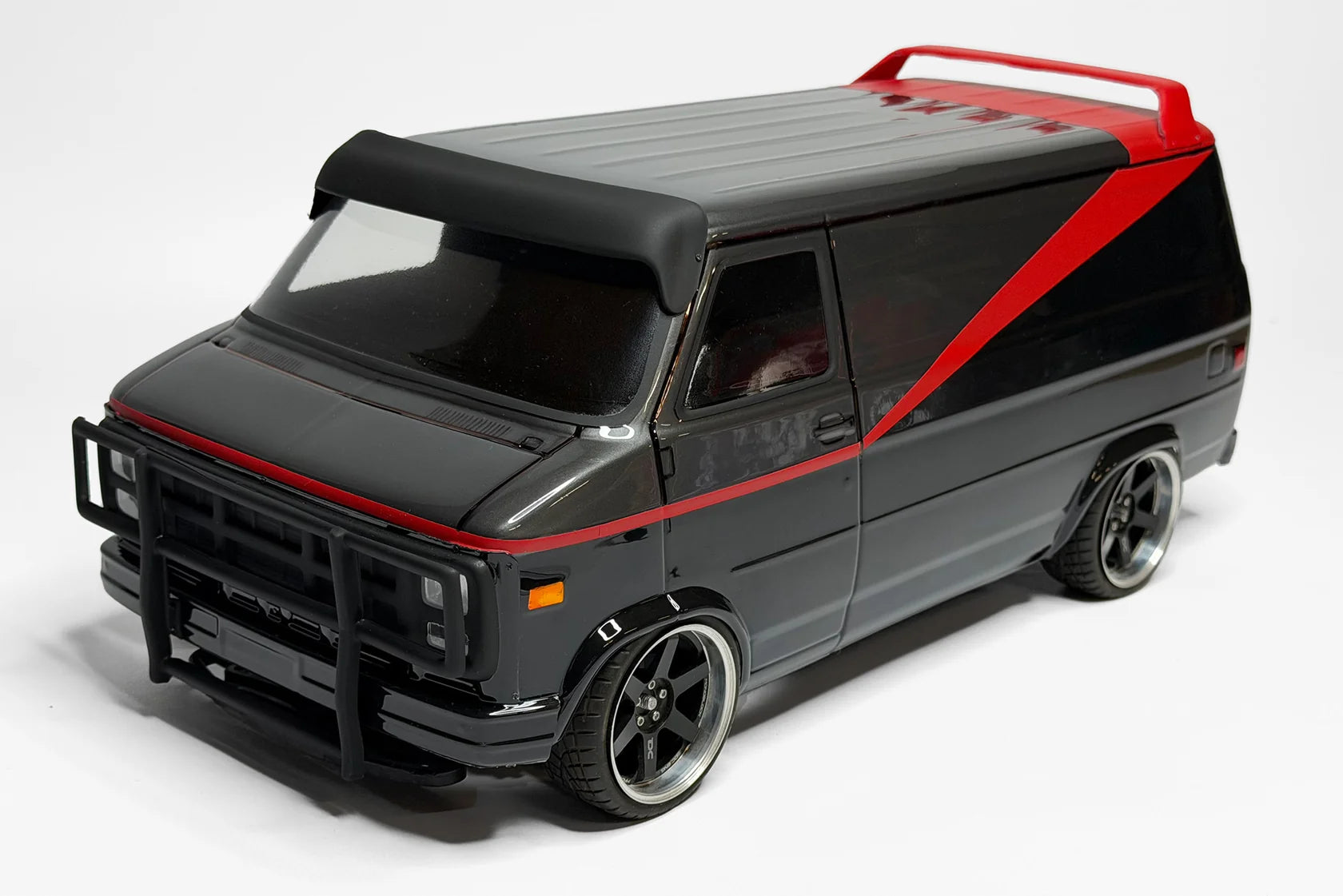 Rollbar Windshield and Rear Spoiler Wing Set for Vandura Van 1983 - A-Team Style [APlastics] AP-VKIT