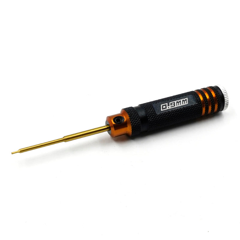 Mini 0.9 Aluminum Allen Wrench Driver Black/Gold [YEAH RACING] YT-0255BK/GD