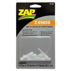 Zap Z-Ends (10) & Teflon Tubing for ZAP GLUE (Nozzle Applicator