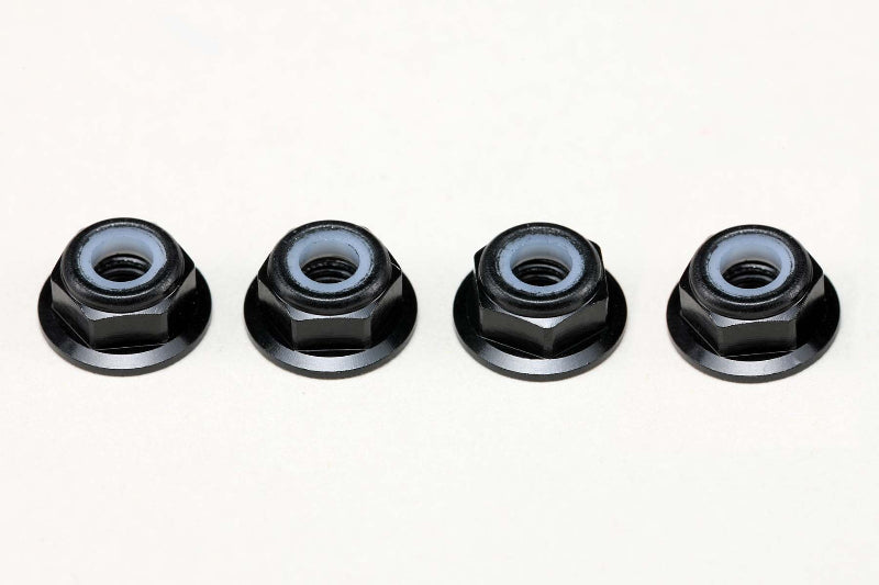 M4 Aluminum 4mm Nylon Lock Nuts [YOKOMO] ZC-N4AFLBK ZC-N4AFLBL ZC-N4AFLPU
