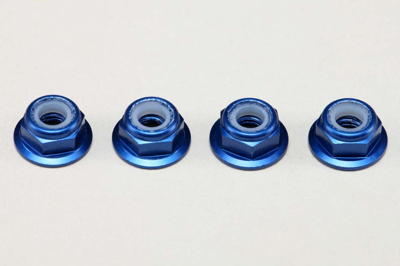 M4 Aluminum 4mm Nylon Lock Nuts [YOKOMO] ZC-N4AFLBK ZC-N4AFLBL ZC-N4AFLPU