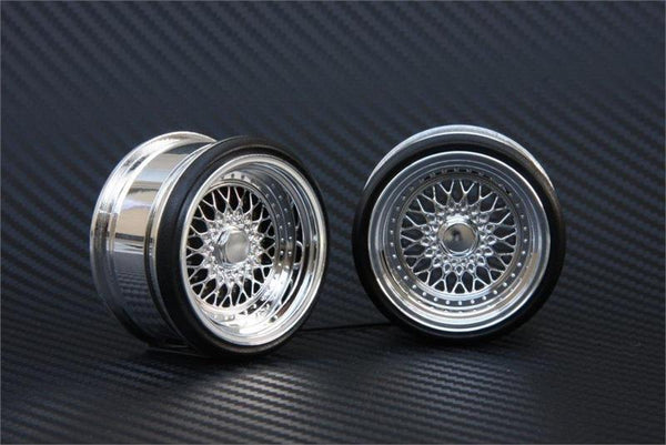 BBS RS Mesh (Chrome) Rims Set (10mm - 13mm) [Scale Dynamics] 10165 101 ...