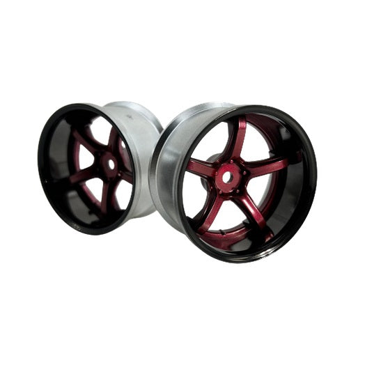 Work EMOTION T5R 2P T5R2P CONCAVE TYPE BLACK CANDY RED RIMS 6mm 8mm [L ...