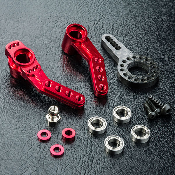 MST Alum. Steering Arm Set - Red
