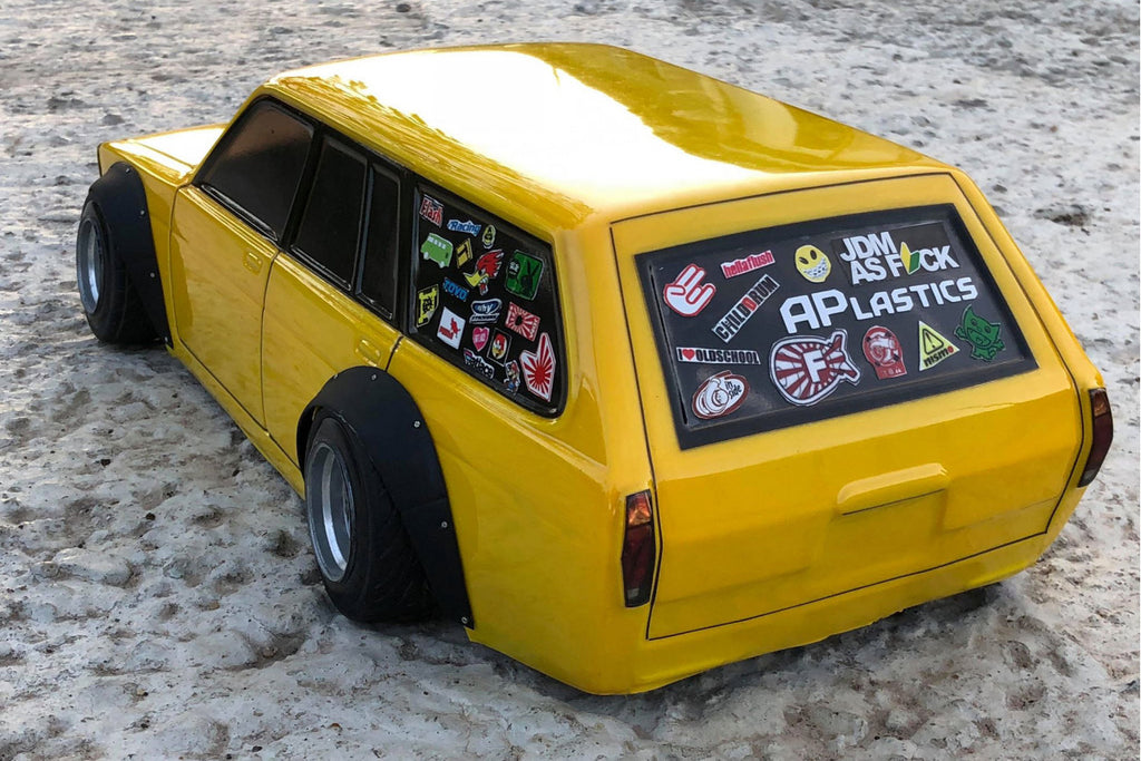 Datsun 510 Wagon Widebody (Nissan) 1-10 Body Set [APlastics] d510w