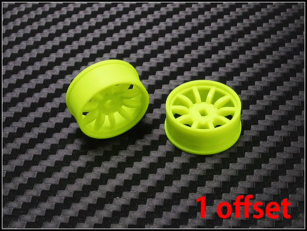 10-Spoke (YELLOW) 1-28 Rims Wheels Set DRZ AWD Mini-Z Cars [PN Racing ...