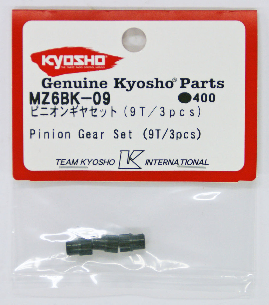 MINI-Z Pinion Gear Set(9T) - 3 Pack [KYOSHO] MZ6BK-09