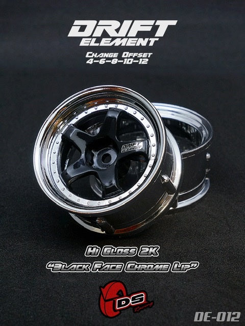 DRIFT ELEMENT Adjustable Offset ( CHROME SERIES ) Rims 5 Spoke (white ...