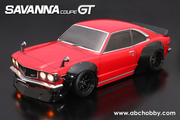 Mazda RX-3 Savanna GT (WIDE BODY) w FLARES 1-10 Body Set RX3 [ABC Hobb ...