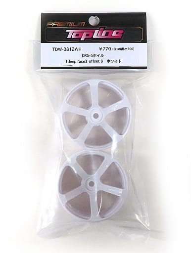 DRS-5 WHEEL WHITE 6mm 8mm [Topline RC] TDW-0612WH TDW-0812WH
