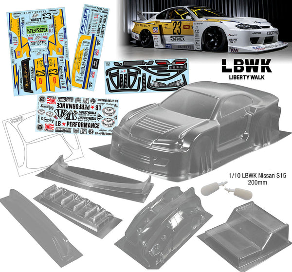 LBWK Nissan S15 LB-Super Silhouette Widebody Silvia 1-10 Body Set [Qua ...