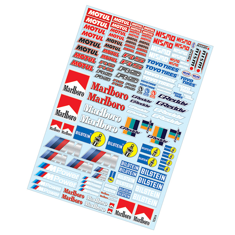 1-10 SLAPS: MOTUL MARLBORO GREDDY DECAL SHEET LBWK DRIFT STICKERS