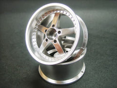 Work Equip 05 Matte Silver 3mm 1-10 RC RIMS [Mikuni] DW