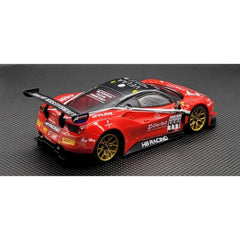 GLレーシング製 ミニッツボディ フェラーリ 488GT3 レッド×ブラック GL-488-GT3-009-