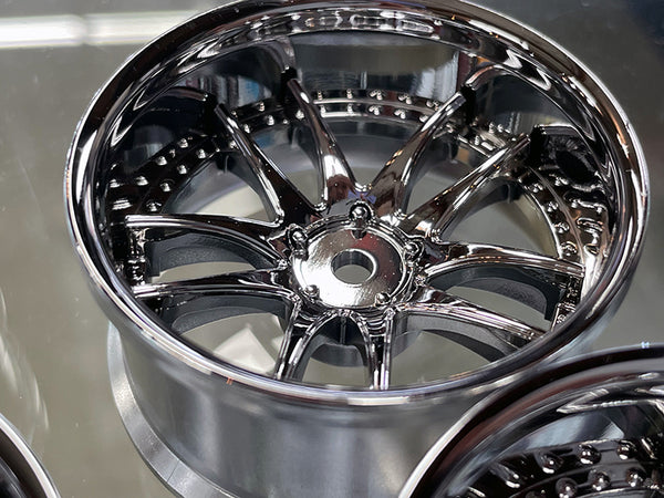 Work Emotion CR3P MATTE CARBON - CHROME 6mm 8mm 1-10 DRIFT RIMS [LAB ...