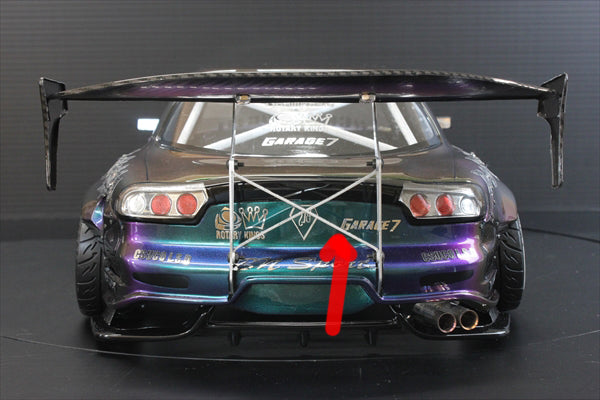 Aluminum Alloy Rally Car Tail Wing Spoiler For Tamiya TT02, XV01, HSP RC Drift Cars