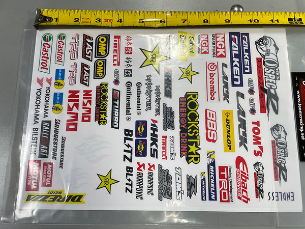 1-10 SLAPS: Rockstar Redbull Falken Formula D Decal Sheet LBWK DRIFT S ...
