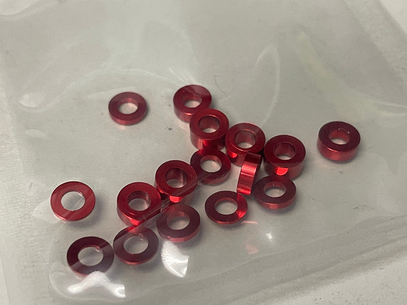 VARIETY PACK: M3 Aluminum Spacer Shims (0.5mm - 1mm 2mm 3mm VARIETY PACK: M3 Aluminum Spacer Shims (0.5mm - 1mm 2mm 3mm
