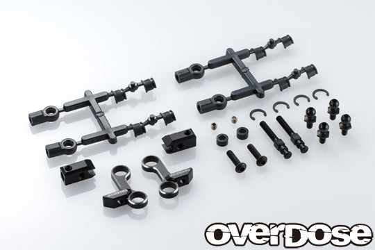 overdose ガルム フロントアッパーアーム ロッカーアームベアリング Adjustable Aluminum Front Upper Arm Type-2 for GALM PURPLE