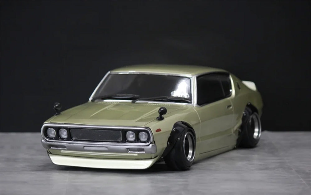 Maisto Nissan Skyline 2000GT-R ケンメリ カスタム NISSAN SKYLINE KENMERI 2000GT-R KPGC110 CUSTOM 1-10 (197mm) Body