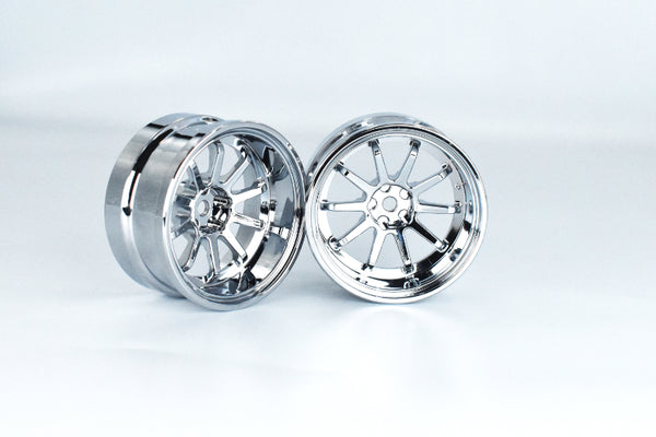 VR10 Multi Spoke - Black Chrome White 6mm - 10mm OFFSET (HIGH TRACTION ...
