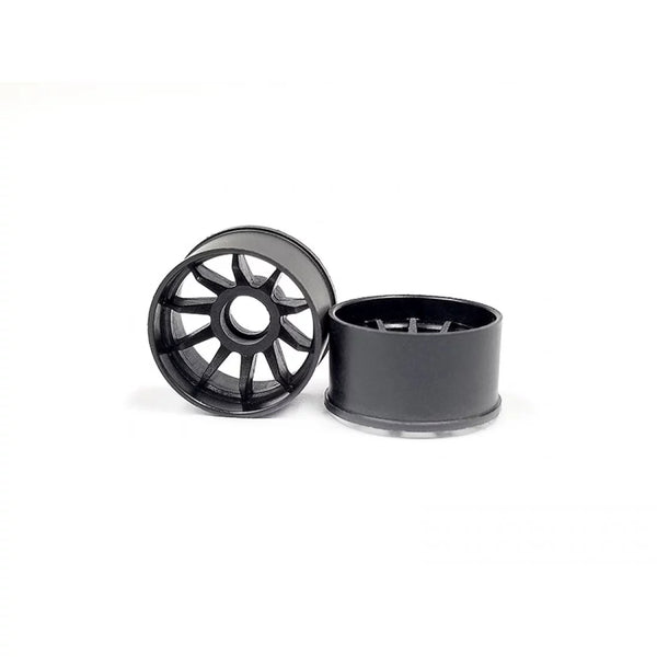 R10 2WD Machined - 10 Spoke Rims CARBON BLACK - RWD Rims for Mini-Z (8 ...