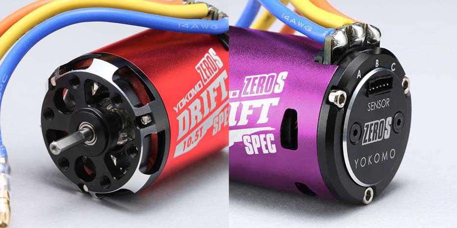 ZERO-S DRIFT SENSORED BRUSHLESS MOTOR (10.5T-13.5T) RED PURPLE